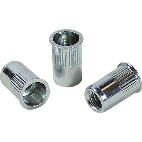 ■エビ ローレットナット(薄頭・スティール製) 板厚3.5 M6×1.0(1000個入)〔品番:NSK6MR〕【3725065:0】[店頭受取不可]