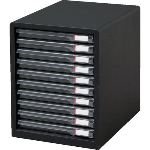■IRIS 245973 レターケース浅型10段 265×350×345 ダークグレー〔品番:L10SRDGY〕【3726941:0】[店頭受取不可]