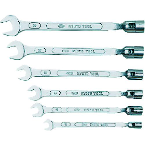 ■KTC フレックスソケットスパナセット[十二角 6本組]〔品番:FBS6〕【3734323:0】[店頭受取不可]