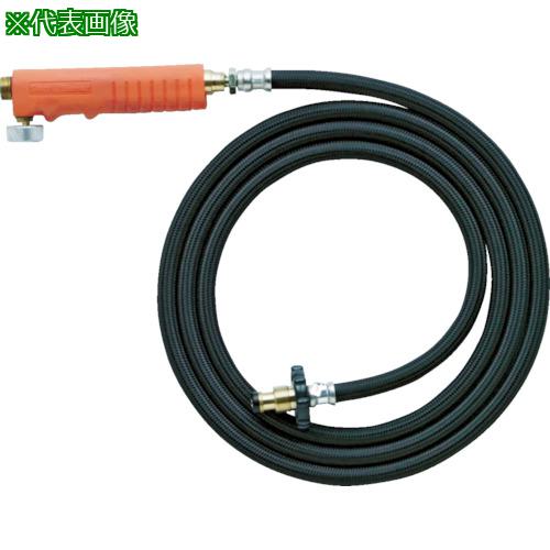 ■新富士 プロパン部品 ホース5mバルブ付〔品番:PBH5MB〕【3769046:0】[店頭受取不可]
