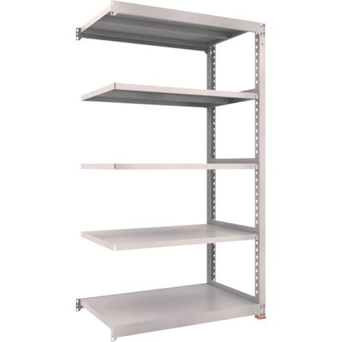 ■TRUSCO M3型中量棚 1200X721XH2100 5段 単体 免震樹脂ベース付 ネオグレー M37475SFC(NG)(3788409)[送料別途お見積り][法人限定] □TRUSCO M3型中量棚 1200X721XH2100 5段 連結 免震樹脂ベース付