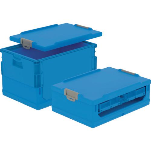 ■サンコー 折りたたみコンテナー 561290 コールドオリコンEP38B ブルー〔品番:56129000BL503〕【3791454:0】[店頭受取不可]