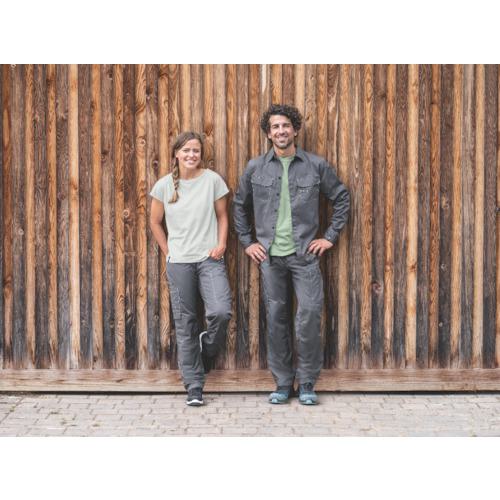 □UVEX グリーンサイクルプラネット メンズパンツ アンスラサイト S(46