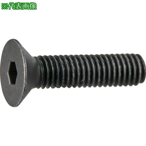 ■TRUSCO 六角穴付皿ボルト 黒染め 全ねじ M5×25 10本入 少量パック〔品番:Y8080525〕【3797939:0】[店頭受取不可]