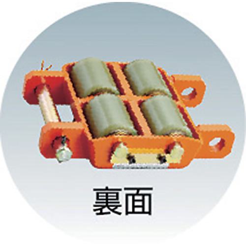 ■TRUSCO 運搬用コロ車 オレンジローラー ウレタン車輪付 標準型 5TON〔品番:TUW5S〕【3803368:0】[店頭受取不可]_1