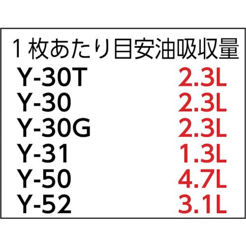 ■JOHNAN 油吸収材 アブラトール マット 50×20×2cm (50枚入)〔品番:Y52〕【3813177:0】[直送DS][店頭受取不可]