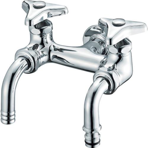 ■SANEI 散水用二口ホーム水栓〔品番:F136K13〕【3833579:0】[店頭受取不可]