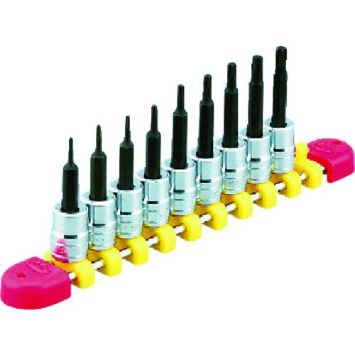 ■KTC 6.3sq.T型トルクスビットソケットセット[9コ組]〔品番:TBT209T〕【3839443:0】[店頭受取不可]