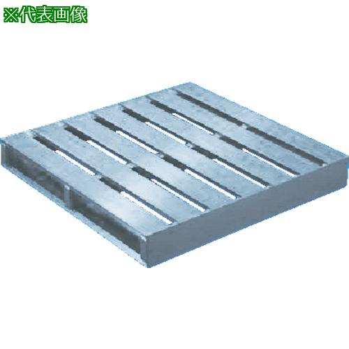 ■TRUSCO アルミパレット片面二方差型 1100X1100X140〔品番:TDBT1111〕【3841928:0】[直送DS][店頭受取不可]