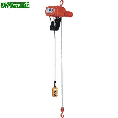 ■象印 単相100V小型電気チェーンブロック(1速型)100kg・6m (αS-01 6m)〔品番:ASK1060〕【3870782:0】[店頭受取不可]