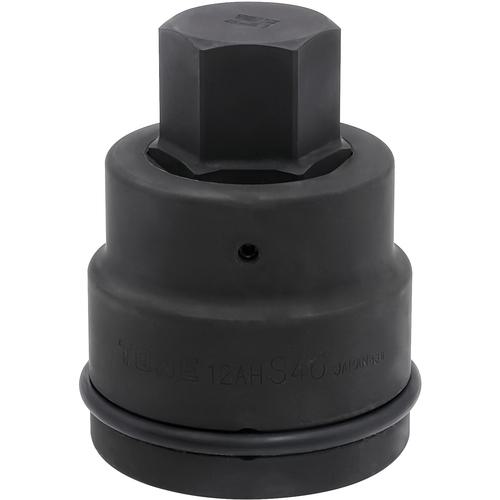 ■TONE インパクト用ヘキサゴンソケット(差替式) 対辺寸法41mm〔品番:12AH41H〕【3875300:0】[店頭受取不可]