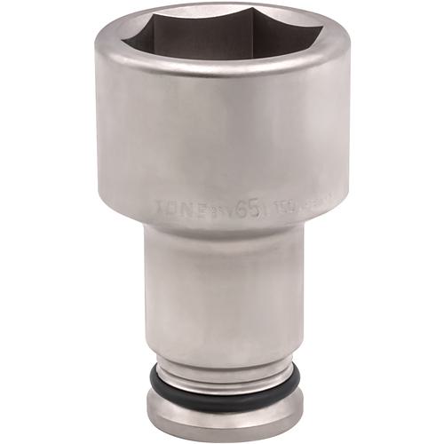■TONE インパクト用超ロングソケット 対辺寸法65mm 差込角25.4mm〔品番:8NV65L150〕【3876233:0】[店頭受取不可]