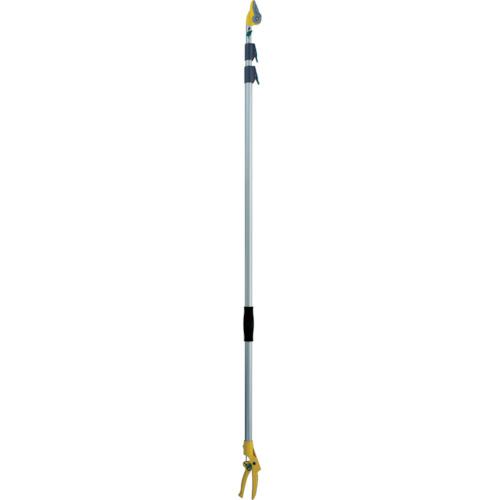 ■musashi 高枝鋏 ポールスリム4M ロング3段式 アンビル刃〔品番:NO380〕【3878121:0】[店頭受取不可]