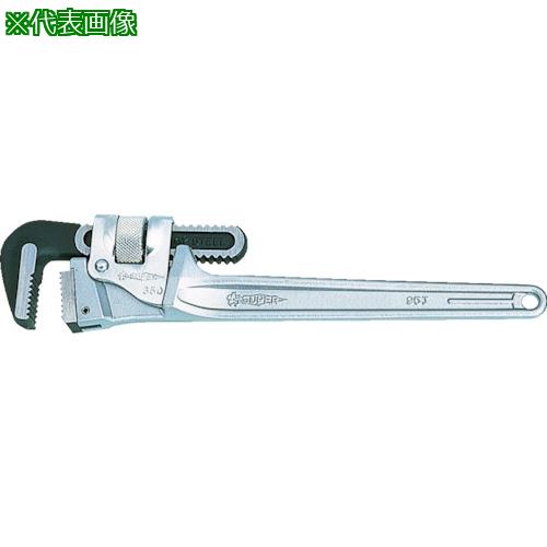■スーパー アルミパイプレンチ(トライモタイプ) 本体全長600MM〔品番:DTA600E〕【3901840:0】[店頭受取不可]