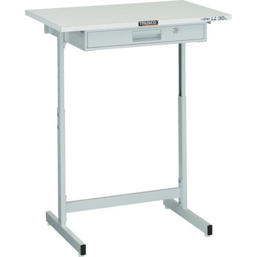 ■TRUSCO 小型作業デスク 700X450 ホワイト色〔品番:VU701NW〕【3933199:0】[店頭受取不可]