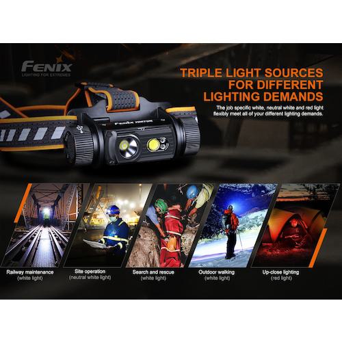 ■FENIX 充電式LEDライト HM70R〔品番:HM70R〕【3940351:0】[店頭受取不可]_7