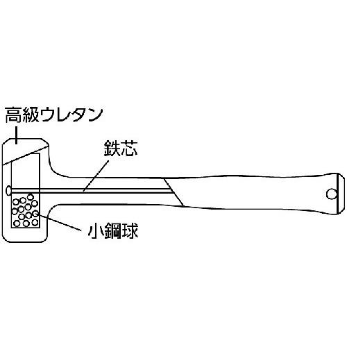■OH コンポーネントハンマー ロングタイプ #4〔品番:COM40〕【3958604:0】[店頭受取不可]_1