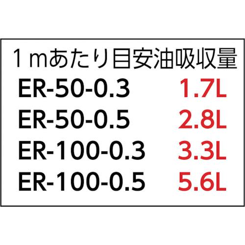 ■JOHNAN 油吸収材 アブラトール ロール 幅500mm×長さ50m巻 油吸収量83L〔品番:ER500.3〕【3970523:0】[店頭受取不可]