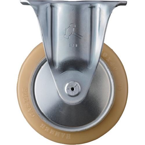 ■ハンマー 固定式ウレタン車輪(スチールホイール・ローラーベアリング)150mm〔品番:420SRURB150〕【3984966:0】[店頭受取不可]