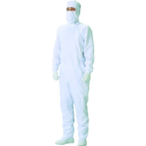 ■ADCLEAN クリーンルーム用ウェア ADCLEAN クリーンスーツ 白 S 着丈157~164cm〔品番:CH11031S〕【4012941:0】[店頭受取不可]