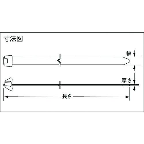 ■PANDUIT スーパーリールバンド 定尺タイプ (25本入)〔品番:DT8EHQ0〕【4036867:0】[店頭受取不可]_4
