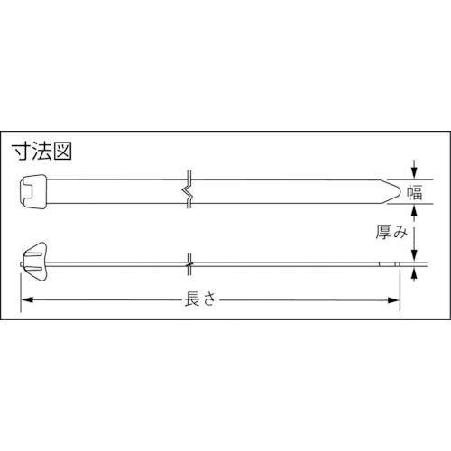 ■PANDUIT スーパーリールバンド 定尺タイプ (25本入)〔品番:DT8EHQ0〕【4036867:0】[店頭受取不可]_3