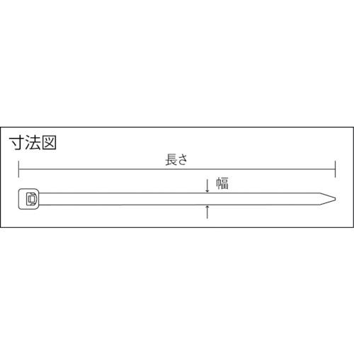 ■PANDUIT ナイロン結束バンド ナチュラル 幅4.8×長さ445 (1000本入)〔品番:PLT5SM〕【4037430:0】[店頭受取不可]