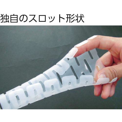■PANDUIT 電線保護チューブ スリット型スパイラル パンラップ 束線径12.0Φmm 61m巻き 難燃性白 PW50FR-TY〔品番:PW50FRTY〕【4037944:0】[店頭受取不可]