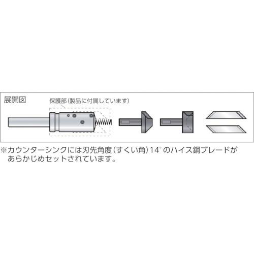 ■NOGA K1内外径用カウンターシンク90°12.7シャンク〔品番:KP04060〕【4044886:0】[店頭受取不可]_2