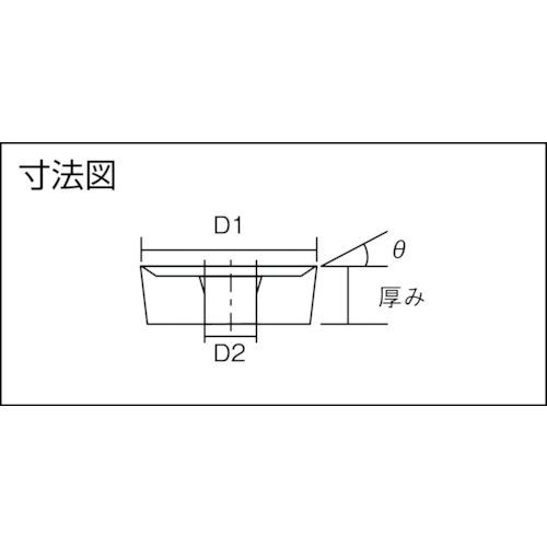 ■SANWA 切削工具 ハイスチップ 丸駒16φ スクイ15°《10個入》〔品番:16R06B15〕【4051548×10:0】[店頭受取不可]_1