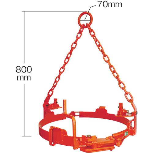 ■日本クランプ ドラム缶つり専用クランプ 0.5t〔品番:SCX570〕【4072189:0】[店頭受取不可]_1