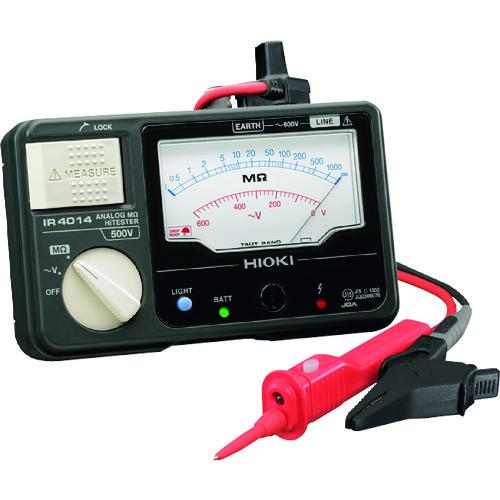 ■HIOKI アナログ絶縁抵抗計(単レンジ) IR4014-11〔品番:IR401411〕【4084161:0】[店頭受取不可]