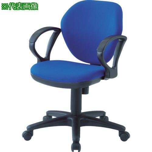■TRUSCO オフィスチェア 肘付 黒〔品番:T10ABK〕【4086368:0】[直送DS][店頭受取不可]
