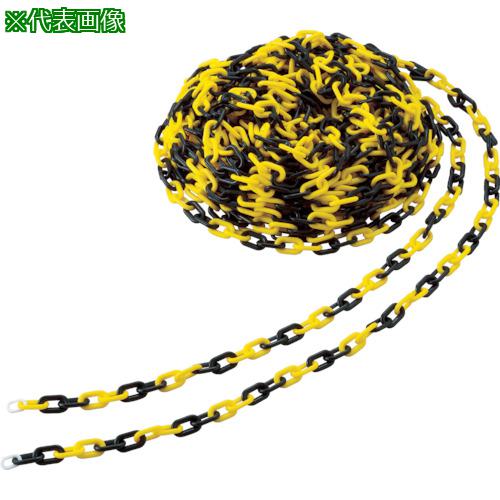 ■TRUSCO プラチェーン 8MMX30M 黄/黒〔品番:TPC8YB〕【4089847:0】[店頭受取不可]