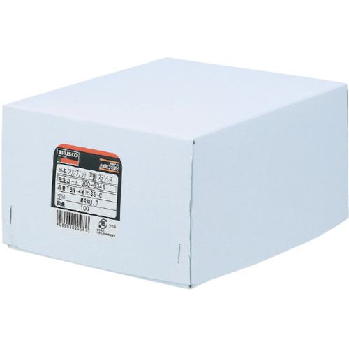■TRUSCO クリンプナット平頭ステンレス 板厚4.0 M10X1.5 100入〔品番:TBN10M40SSC〕【4097297:0】[店頭受取不可]_1
