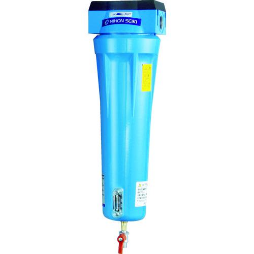 ■日本精器 高性能エアフィルタ20A0.01ミクロン(ドレンコック付)〔品番:NIAN320ADLDV〕【4121309:0】[店頭受取不可]
