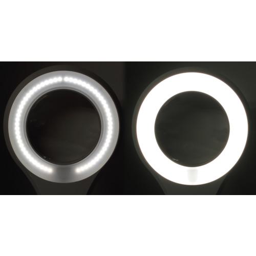■SK アーム式LED拡大鏡 無段階調光機能付 2倍 Φ116mm〔品番:LS2125AD〕【4129489:0】[店頭受取不可]_1
