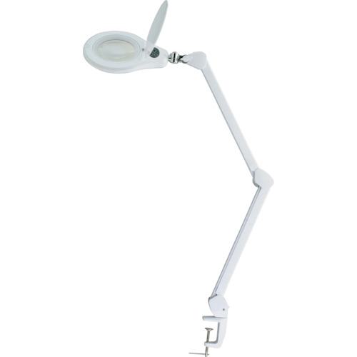 ■SK アーム式LED拡大鏡 無段階調光機能付 2倍 Φ116mm〔品番:LS2125AD〕【4129489:0】[店頭受取不可]