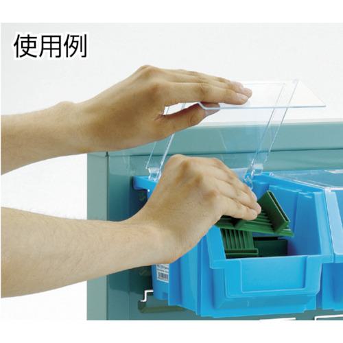 ■TRUSCO パネルコンテナラック 蓋付 緑〔品番:T1256NFGN〕【4144899:0】[直送DS][店頭受取不可]_3