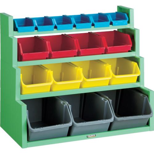 ■TRUSCO コンテナラックセット 875×526×765〔品番:TC400N〕【4144082:0】[直送DS][店頭受取不可]