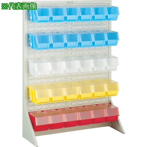 ■TRUSCO パネルコンテナラック 蓋付 緑〔品番:T1230NFGN〕【4144872:0】[直送DS][店頭受取不可]