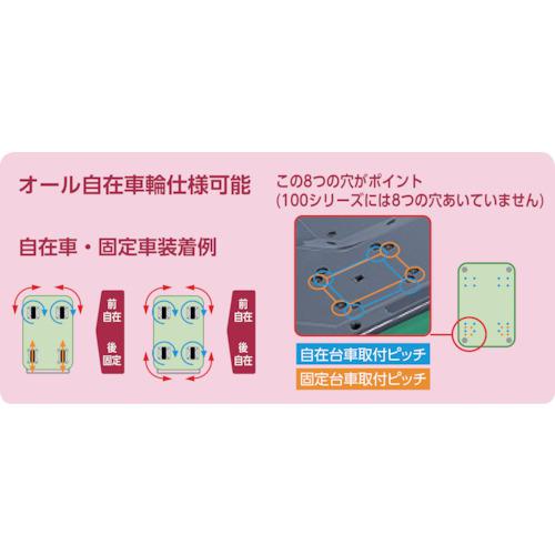 ■TRUSCO プレス製台車 ドンキーカート 固定式740×480〔品番:108N〕【4145062:0】[店頭受取不可]_1