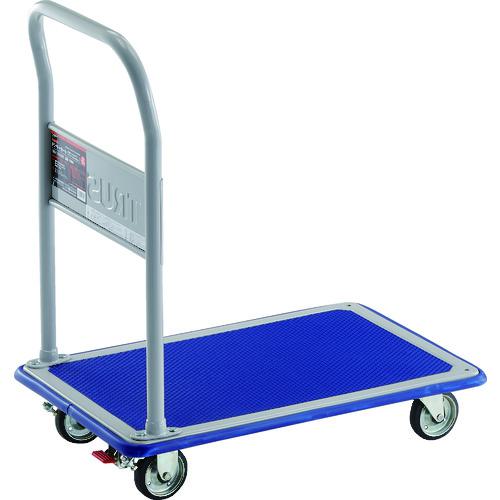 ■TRUSCO プレス製台車 ドンキーカート 固定式740×480 ストッパー付〔品番:108NS〕【4145089:0】[店頭受取不可]