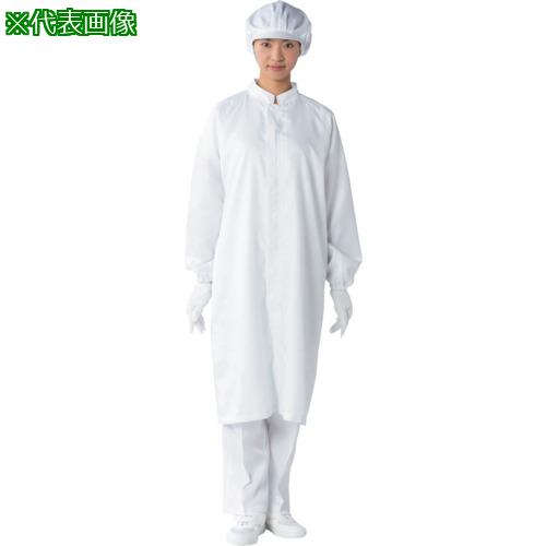 ■TriApex クリーンルーム用コート FH207C ホワイト L〔品番:FH207C01L〕【4152172:0】[店頭受取不可]