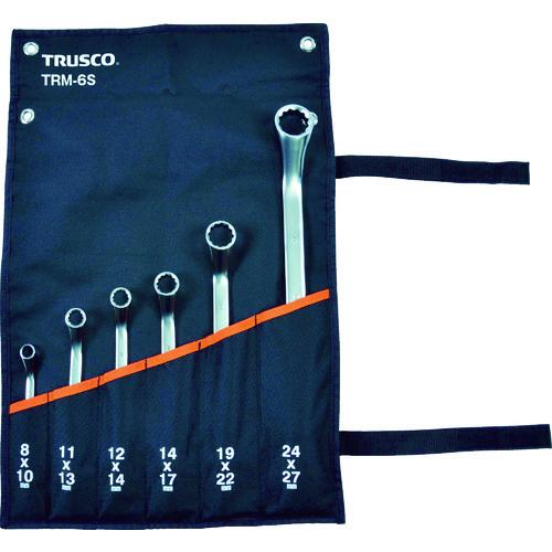 ■TRUSCO 45°両口めがねレンチセット(6本組)〔品番:TRM6S〕【4160801:0】[店頭受取不可] 6,151円
