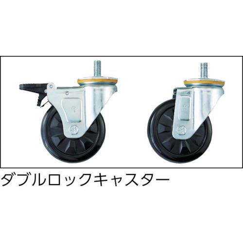 ■【在庫限り】TRUSCO ツールワゴン ファルコンワゴン750X500 仕切板付 ゴム車輪 ヤンググリーン〔品番:FAW973S2YG〕【4164814:0】[直送DS][店頭受取不可]_1
