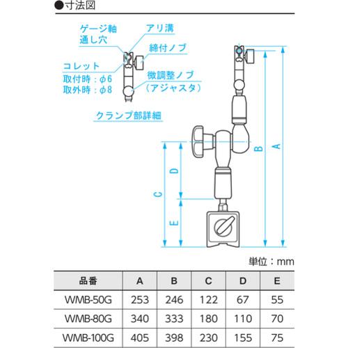 ■SK マグネットベースロックタイプ WMB-50G〔品番:WMB50G〕【4202552:0】[店頭受取不可]_1
