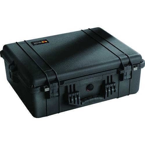 ■PELICAN プロテクターツールケース ラージケース 1600 (フォームなし)黒 616×493×220〔品番:1600NFBK〕【4205898:0】[店頭受取不可]