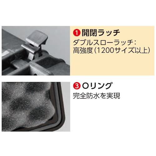 ■PELICAN ラージケース 1780 黒 1140×643×419〔品番:1780BK〕【4206444:0】[直送DS][店頭受取不可]_1
