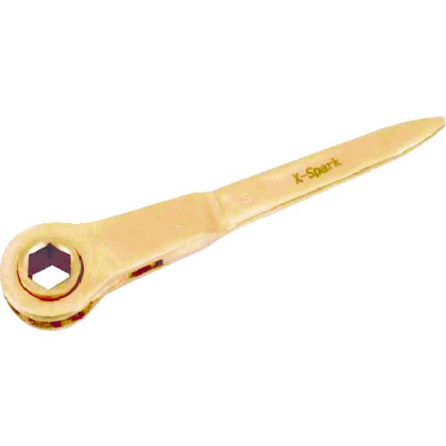 ■HAMACO 防爆工具 ラチェットレンチ 二面幅寸法(mm):17〔品番:CBRH17〕【4209460:0】[店頭受取不可]